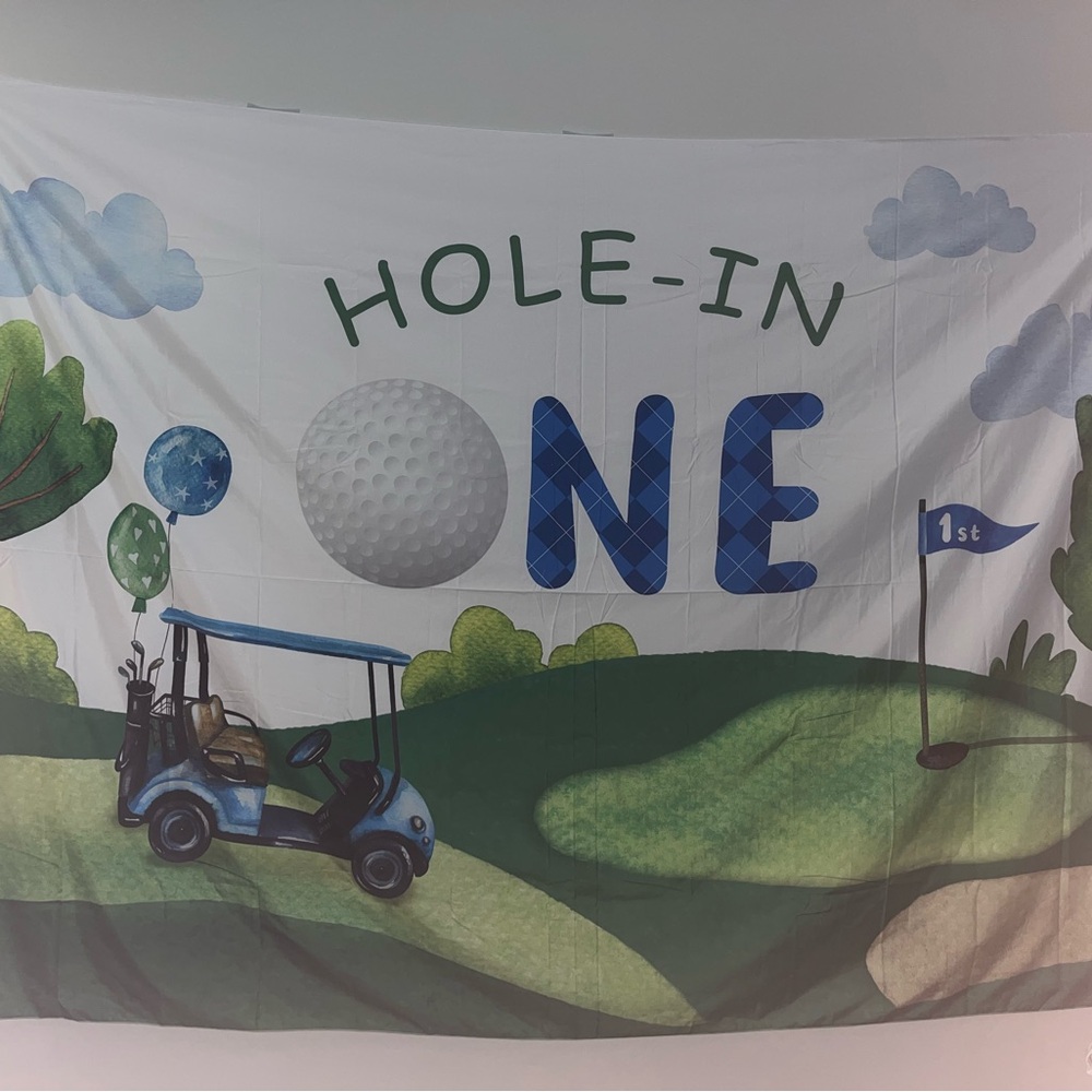 1st Bday Golf Themed Hole-in-One Decor